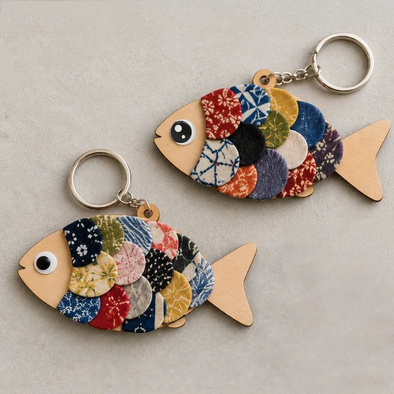 魔除けのお魚キーホルダー