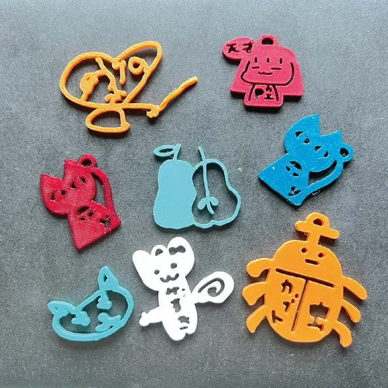 3Dプリンタでつくる お絵描きキーホルダー